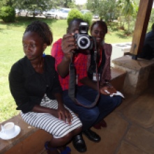 Rtr. Davis (RCNC) and #TeamRCE beauties Lucy Ann Njoki (Community Service Director) and Carol Njiru (Professional Development Director)