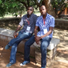 Assistant Community Service Director & Incoming S.A.A Ken and Charter President Kevo posing for a pic